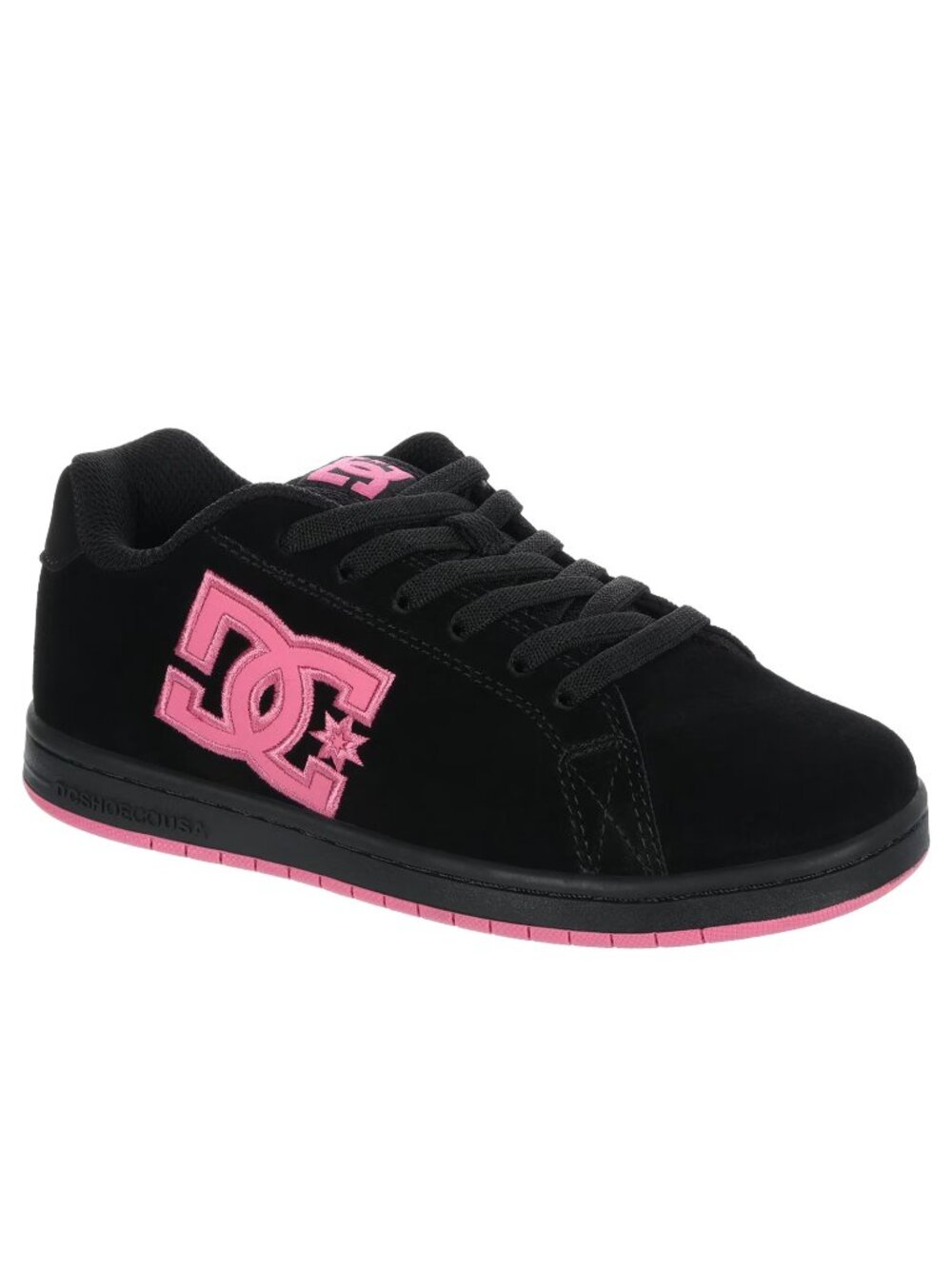 NIB DC Gaveler SE Black Pink Chunky Skate Sneakers Girls' Little Kid Size US 2